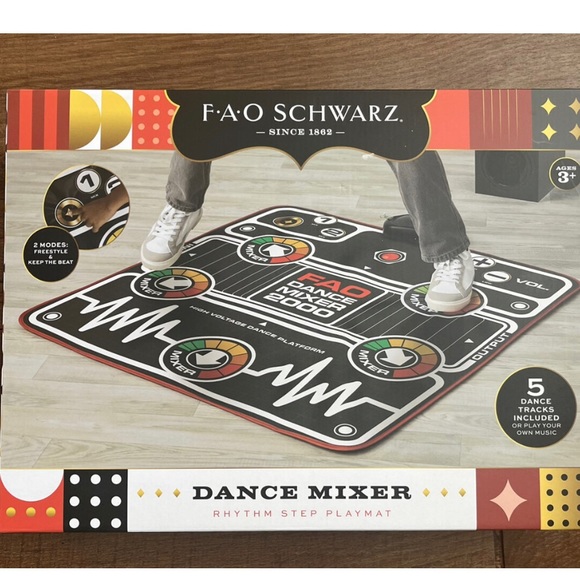 f.A.O schwarz Toys Nwt Fao Schwarz Dance Mixer Rhythm Step Placemat